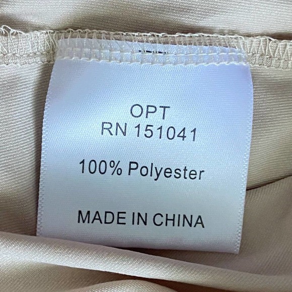 O.P.T Dress Floral Tiered Midi Neutral Chiffon Beige Gold Prairie Dress - Picture 11 of 12